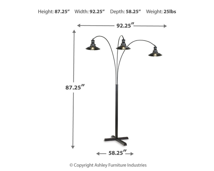 Sheriel Floor Lamp - Black (2)