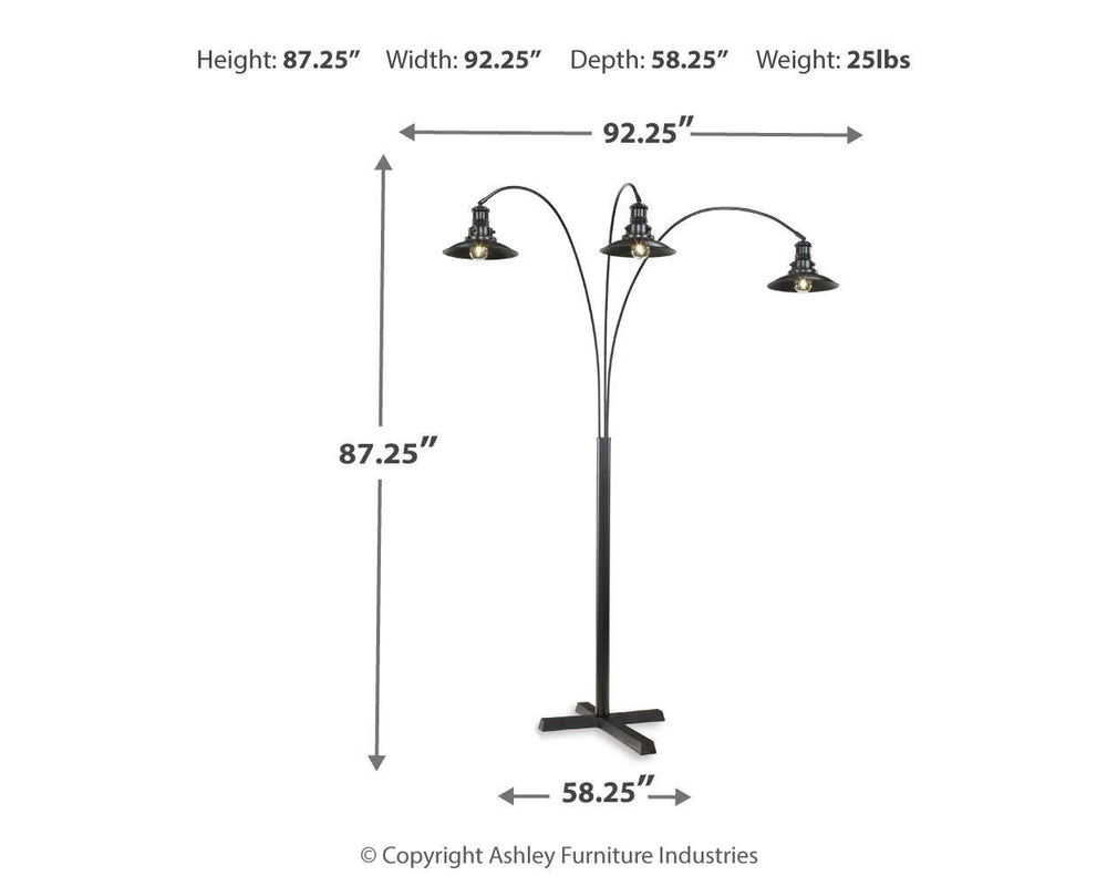 Sheriel Floor Lamp - Black (2)