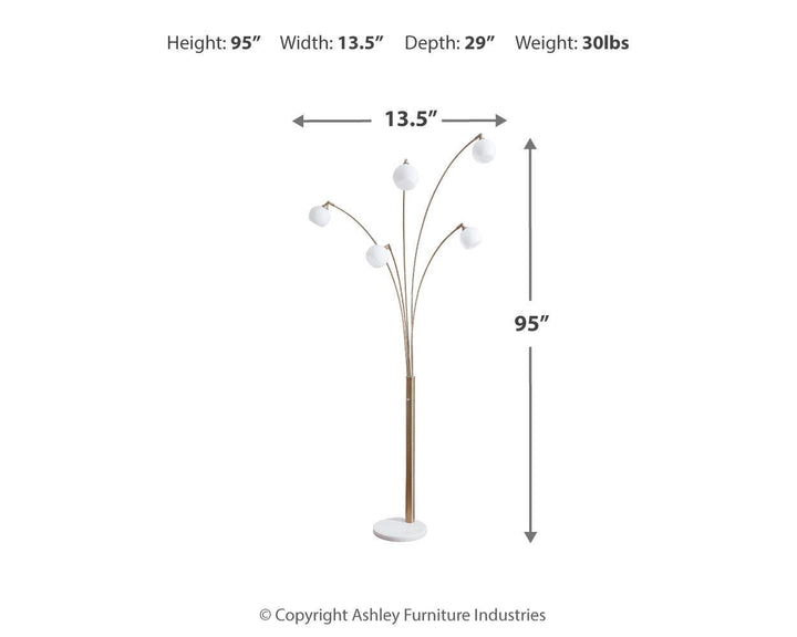 Taliya Arc Lamp - White (4)