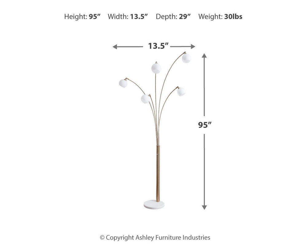 Taliya Arc Lamp - White (4)