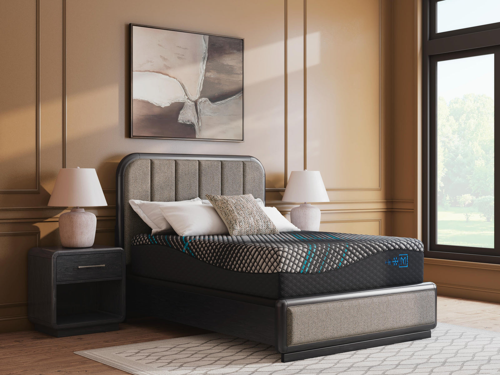 Millennium 2.0 Hybrid 16 Inch King Mattress - Black (2)