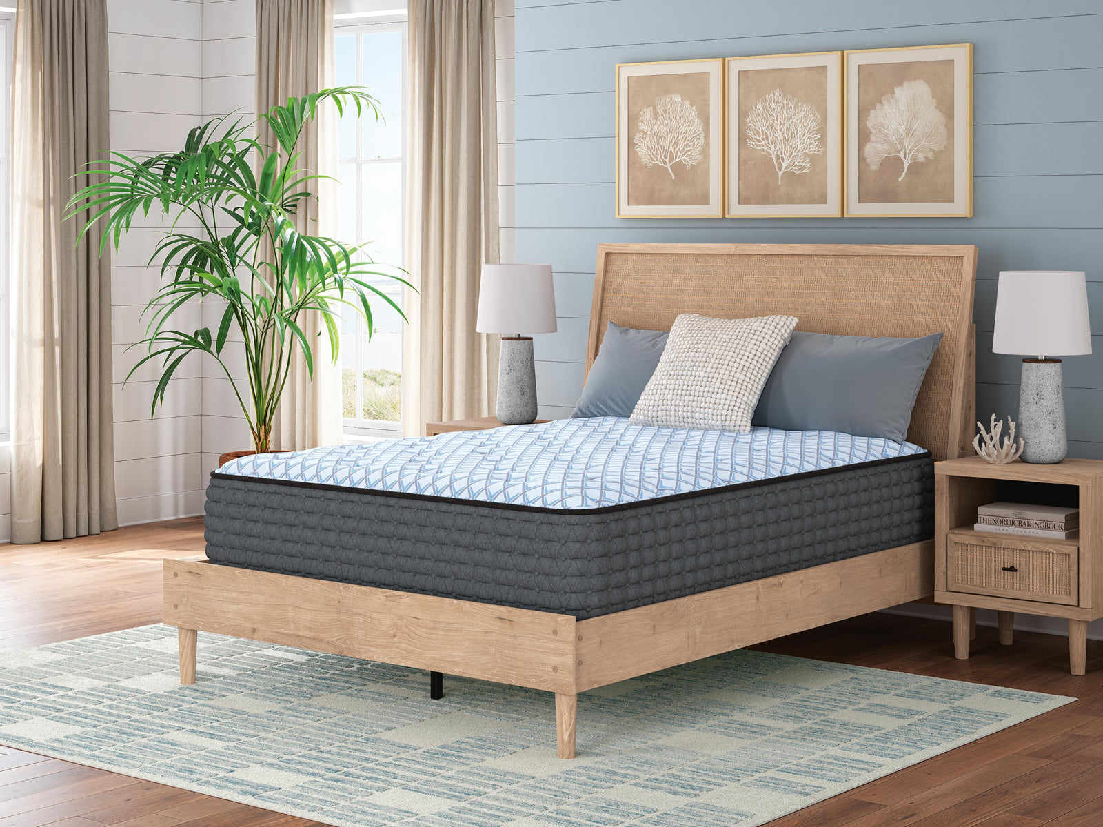 Destin Cove Plush Full Mattress - Blue (2)