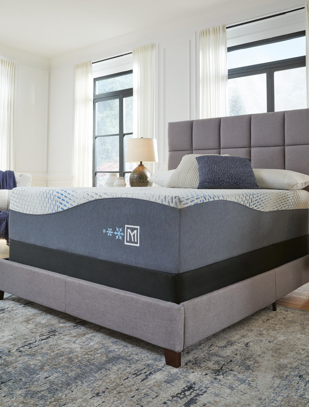 Millennium Luxury Gel Memory Foam California King Mattress - White (8)