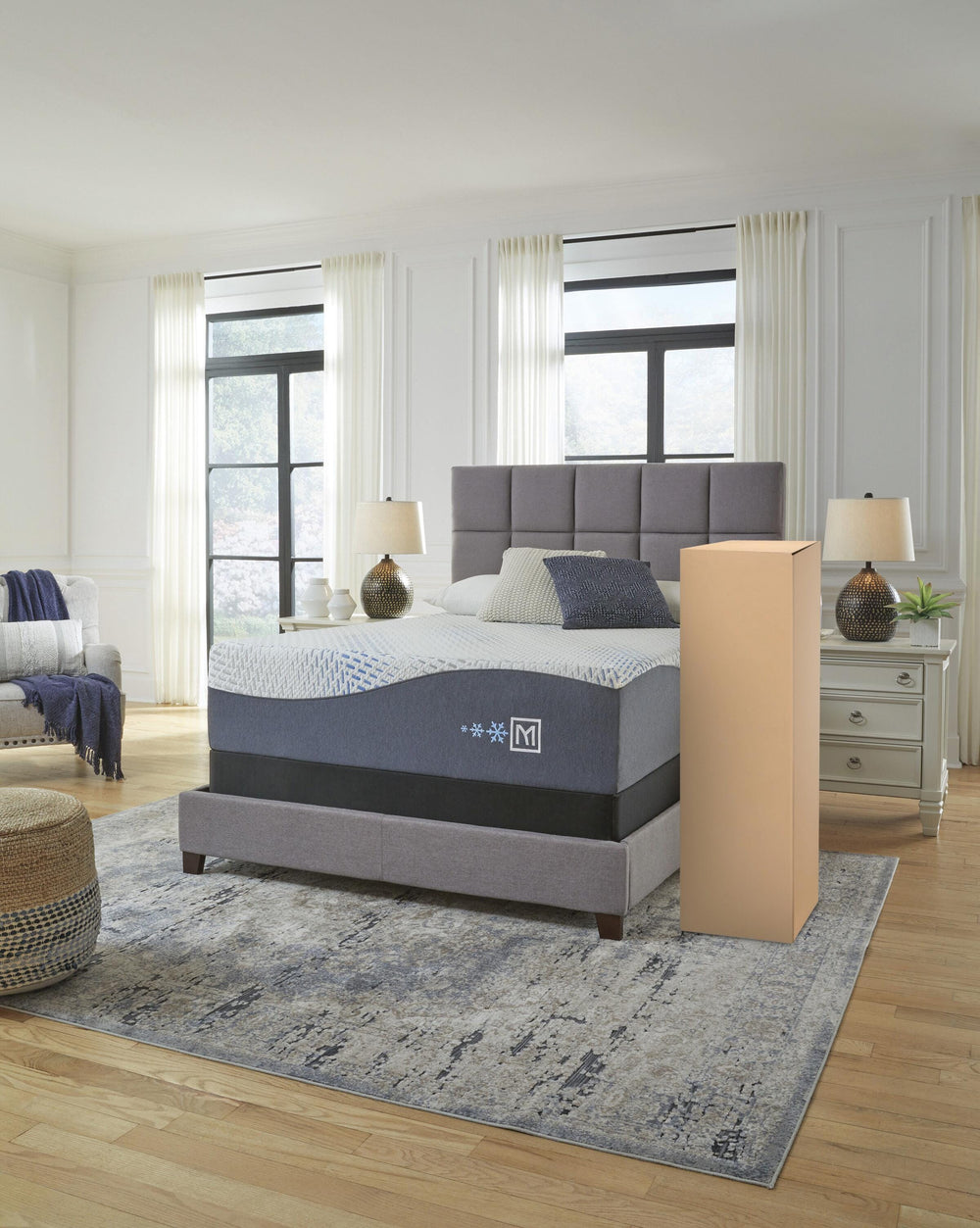 Millennium Luxury Gel Memory Foam California King Mattress - White (10)