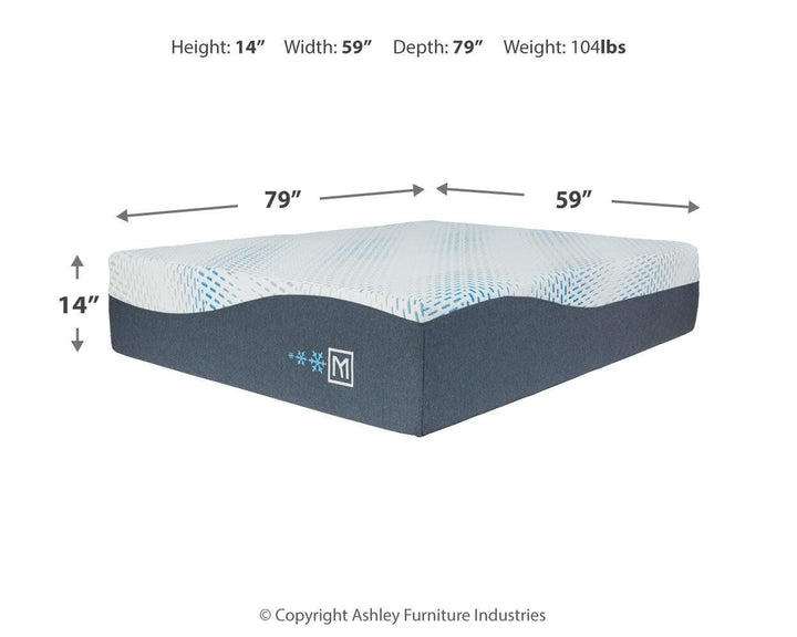 Millennium Cushion Firm Gel Memory Foam Hybrid California King Mattress - White (8)