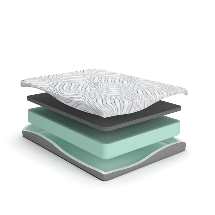 8 Inch Memory Foam California King Mattress - White (5)