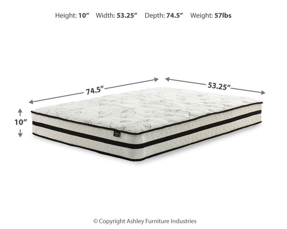 Chime 10 Inch Hybrid Full Mattress in a Box - White (4)