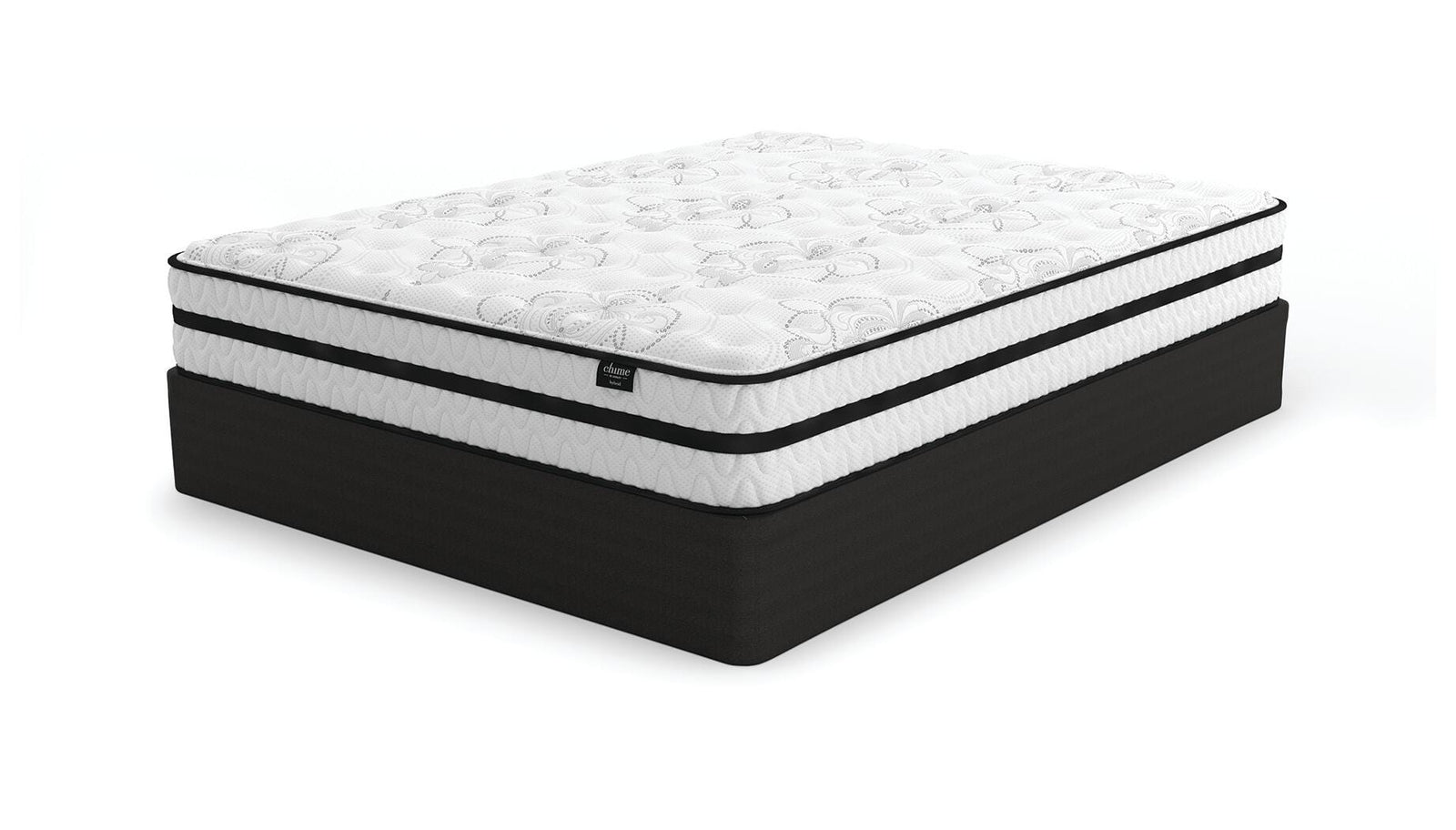 Chime 10 Inch Hybrid California King Mattress in a Box - White (2)