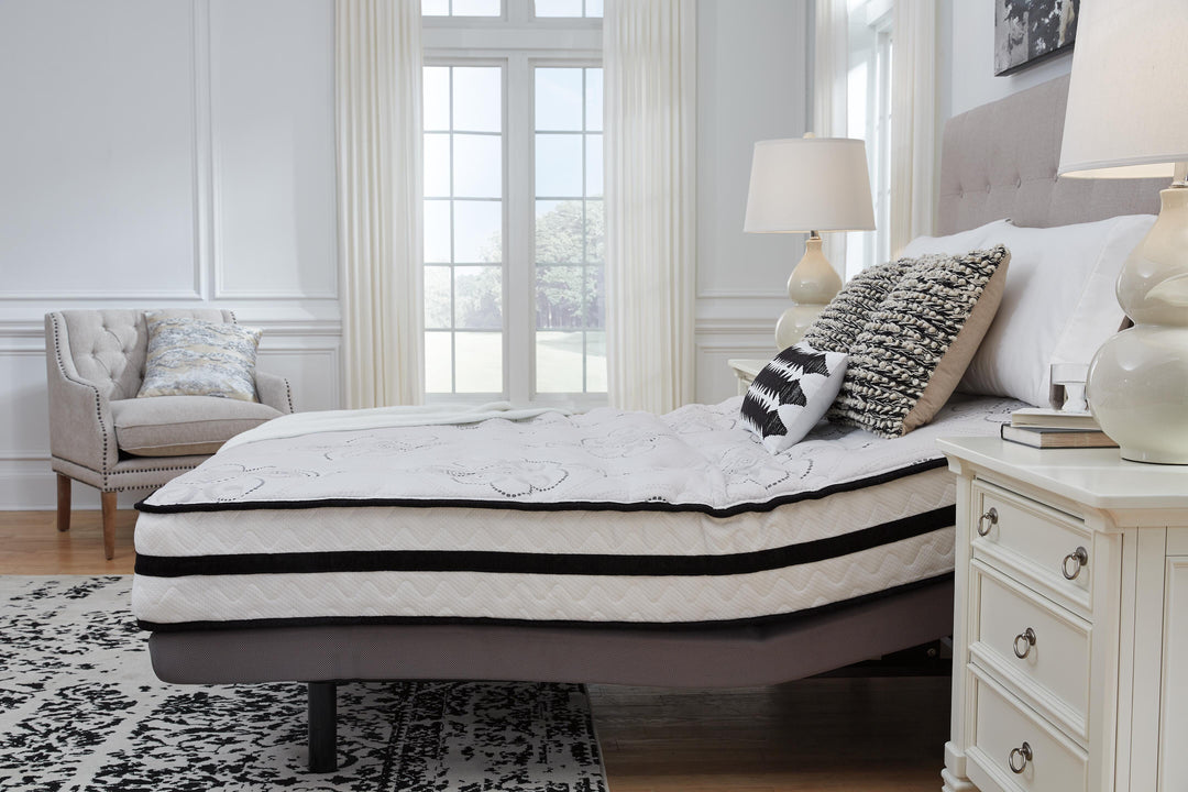 Chime 10 Inch Hybrid California King Mattress in a Box - White (10)