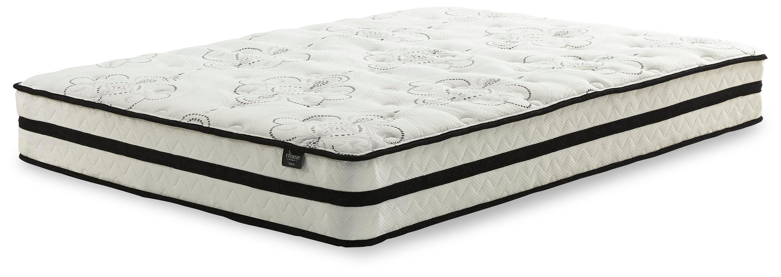 Chime 10 Inch Hybrid 10 Inch Queen Mattress and Pillow - White (1)