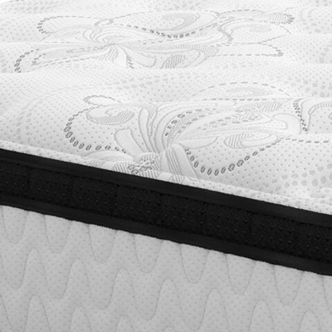 Chime 12 Inch Hybrid Full Mattress in a Box - White (18)