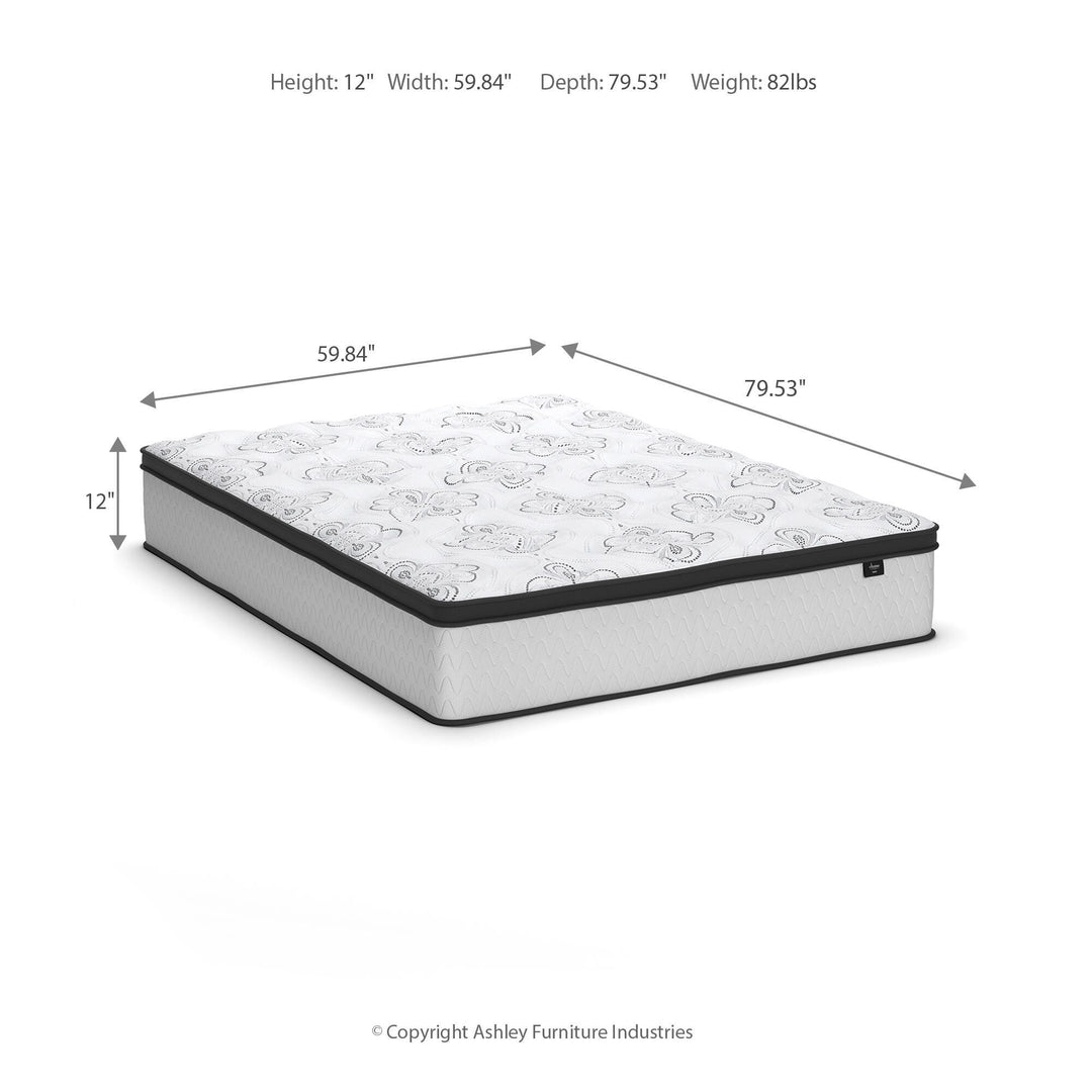 Chime 12 Inch Hybrid Queen Mattress in a Box - White (3)