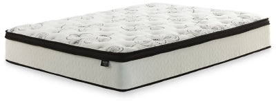 Chime 12 Inch Hybrid Twin Mattress in a Box - White - White