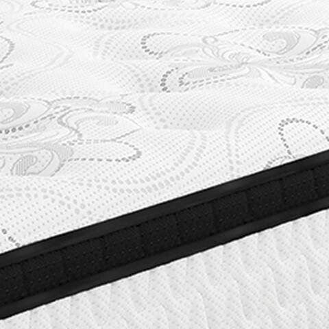 Chime 12 Inch Hybrid King Mattress in a Box - White (6)
