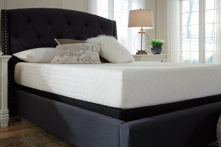 10 Inch Chime Memory Foam California King Mattress in a Box - White (13)