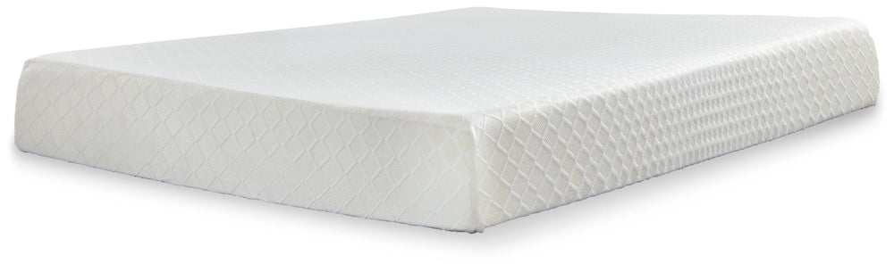 10 Inch Chime Memory Foam Queen Mattress in a Box - White (1)