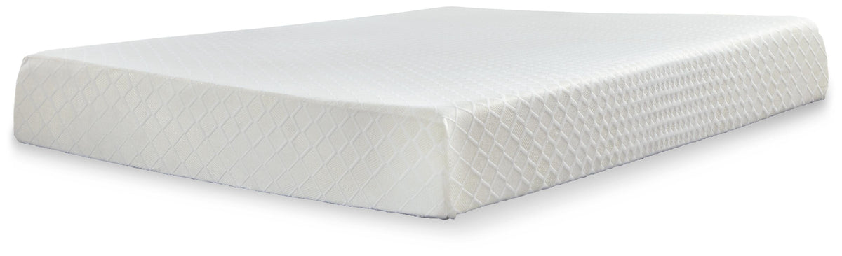 10 Inch Chime Memory Foam Queen Mattress in a Box - White (1)