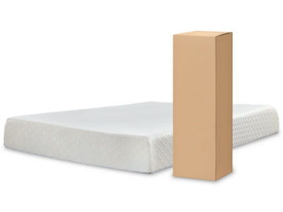10 Inch Chime Memory Foam California King Mattress in a Box - White - White