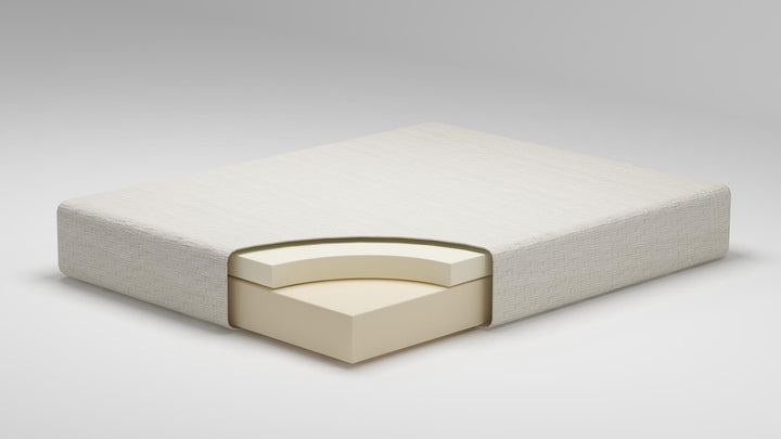Chime 8 Inch Memory Foam King Mattress in a Box - White (9)