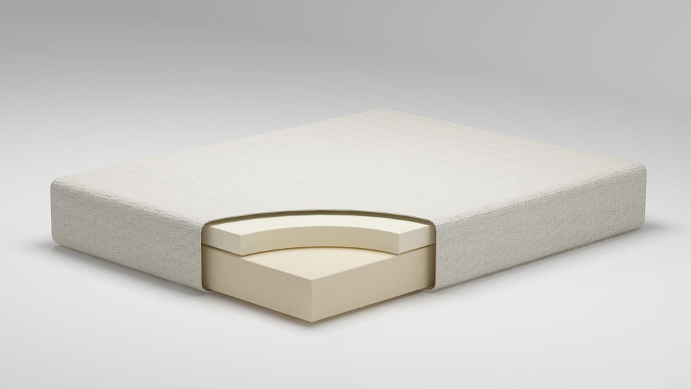 Chime 8 Inch Memory Foam Queen Mattress in a Box - White (10)