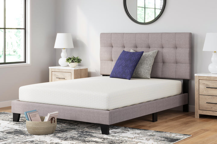 Chime 8 Inch Memory Foam Queen Mattress in a Box - White (2)