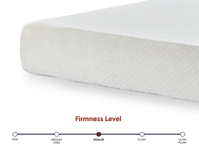 Chime 8 Inch Memory Foam Twin Mattress in a Box - White