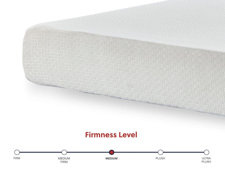 Chime 8 Inch Memory Foam Twin Mattress in a Box - White (7)