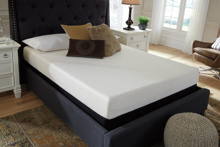 Chime 8 Inch Memory Foam King Mattress in a Box - White (14)