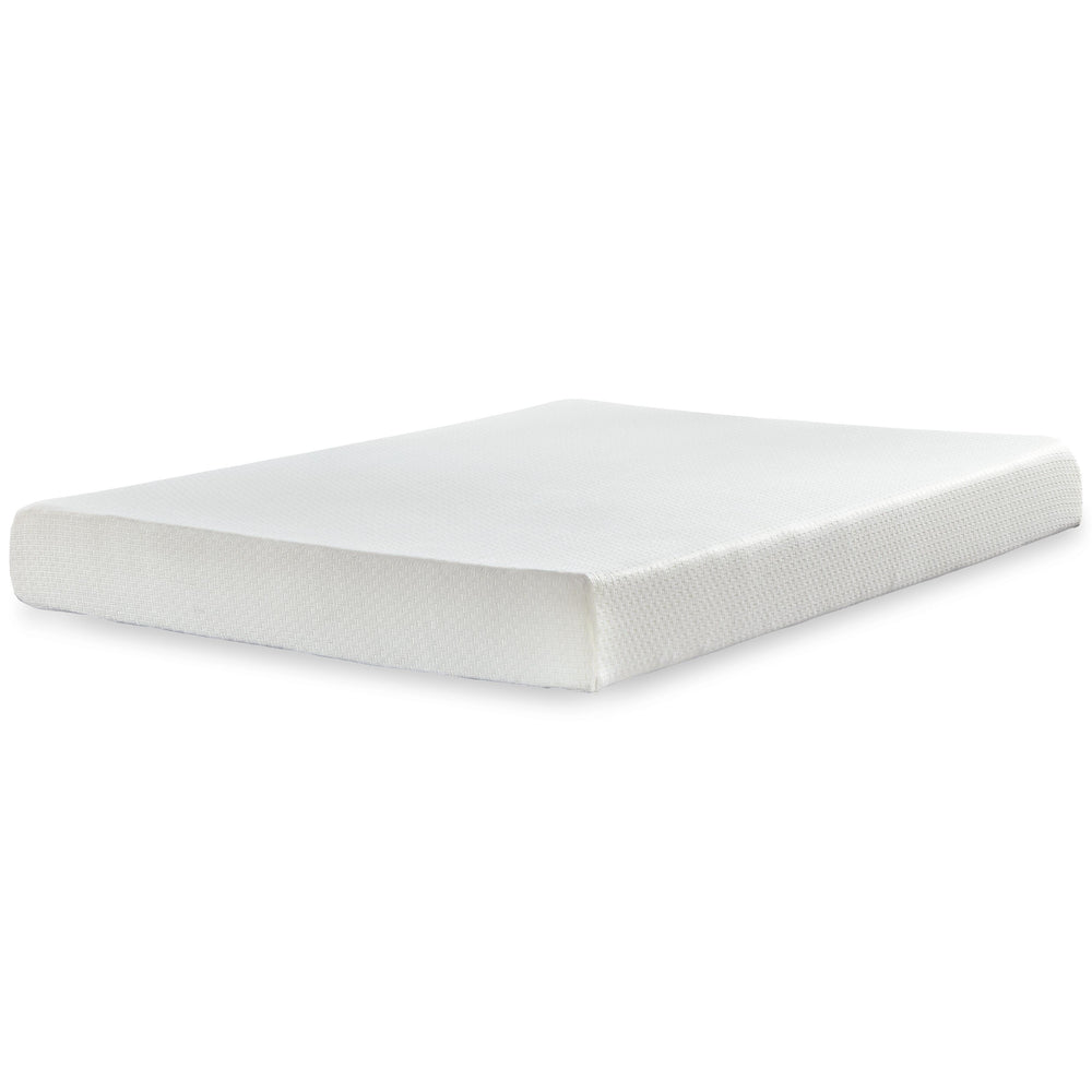 Chime 8 Inch Memory Foam King Mattress in a Box - White (1)