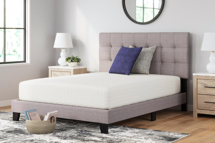 Chime 12 Inch Memory Foam Queen Mattress in a Box - White (2)