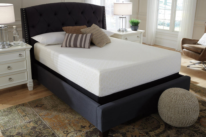 Chime 12 Inch Memory Foam King Mattress in a Box - White (10)