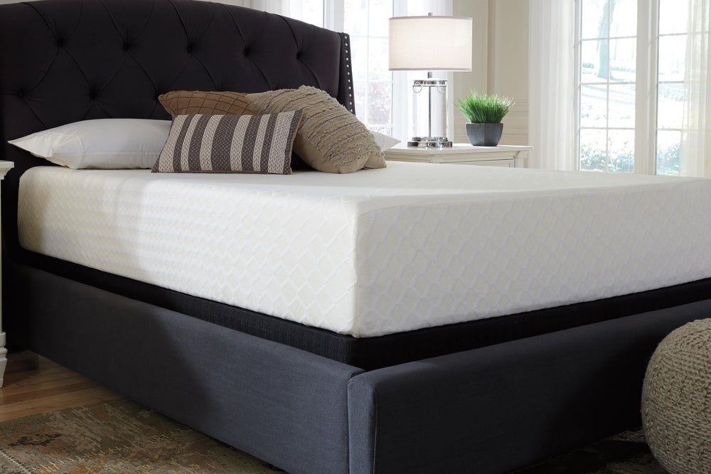 Chime 12 Inch Memory Foam King Mattress in a Box - White (13)