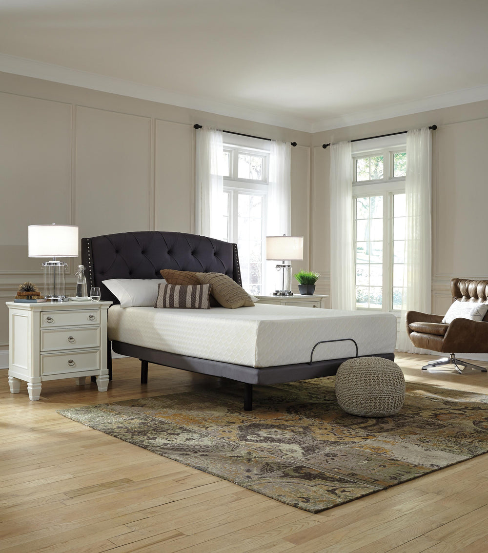 Chime 12 Inch Memory Foam California King Mattress in a Box - White (8)