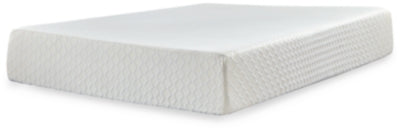 Chime 12 Inch Memory Foam Twin Mattress in a Box - White - White