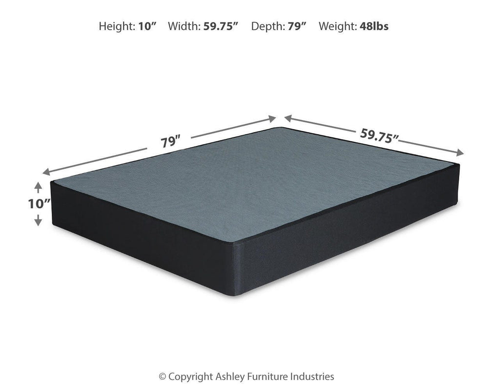 Chime 12 Inch Hybrid California King Mattress and Foundation Set - White (6)
