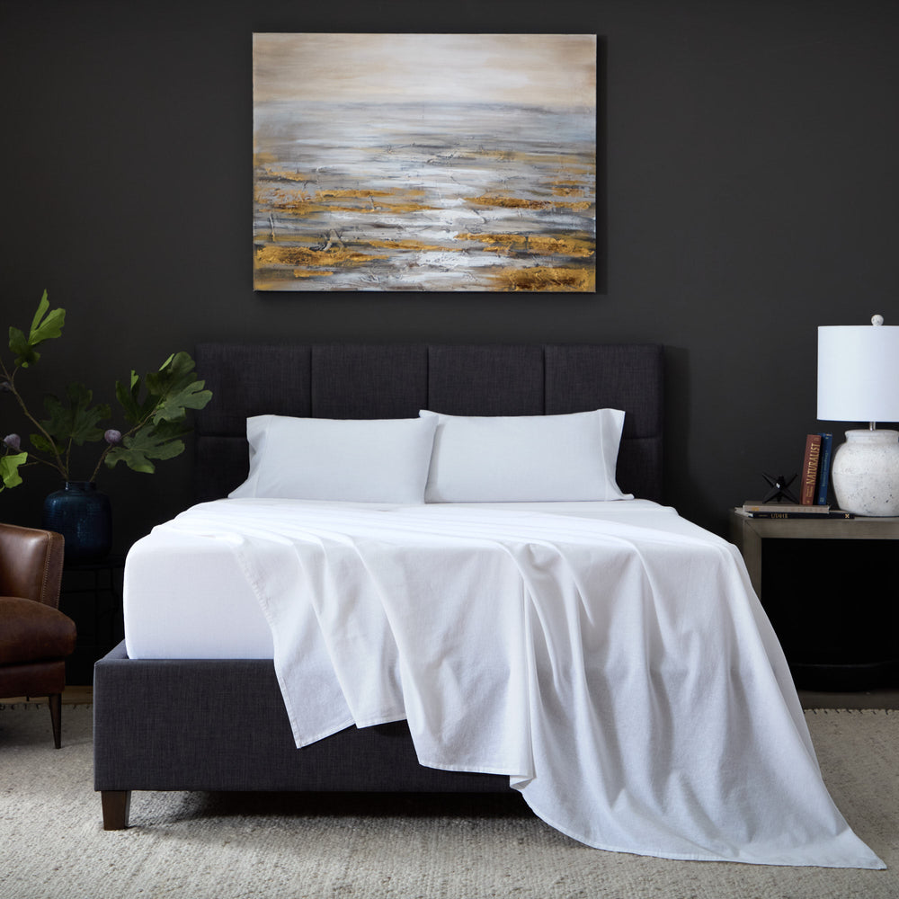 Linen-Blend Sheet Set