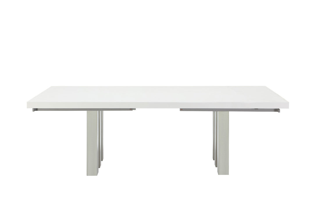 94" - 134" Roma Dining Table with Stainless Steel Base