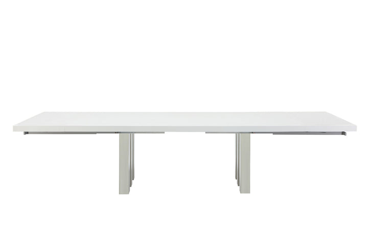 94" - 134" Roma Dining Table with Stainless Steel Base
