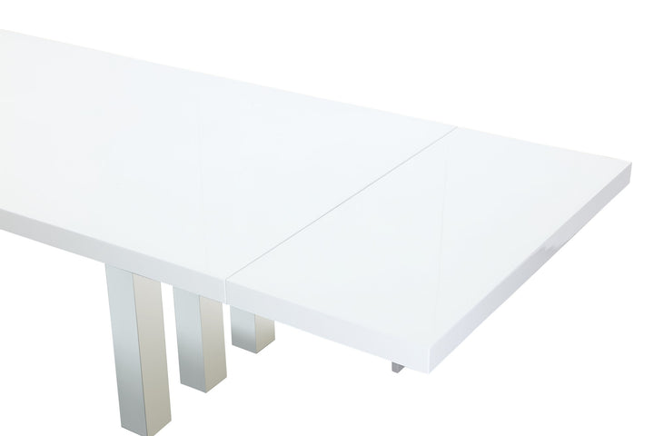 94" - 134" Roma Dining Table with Stainless Steel Base