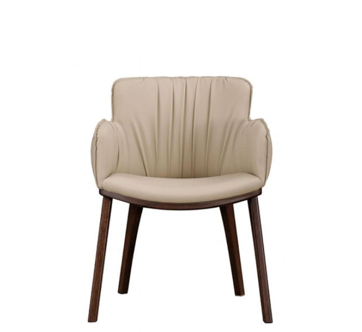 Maribo Mid-Century Modern Arm Chair in Beige