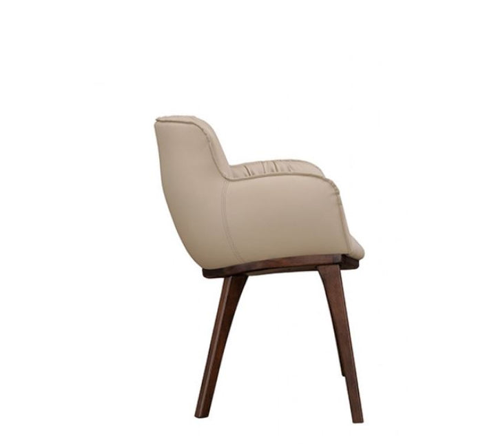Maribo Mid-Century Modern Arm Chair in Beige