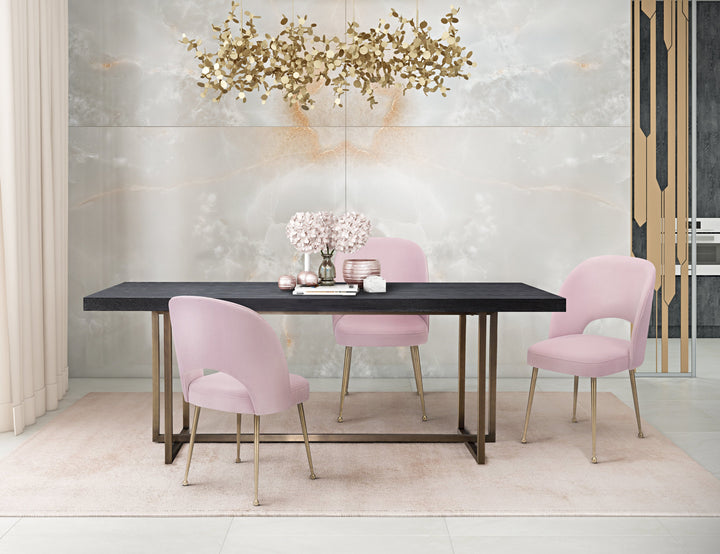 Swell Blush Performance Velvet Dining Chair