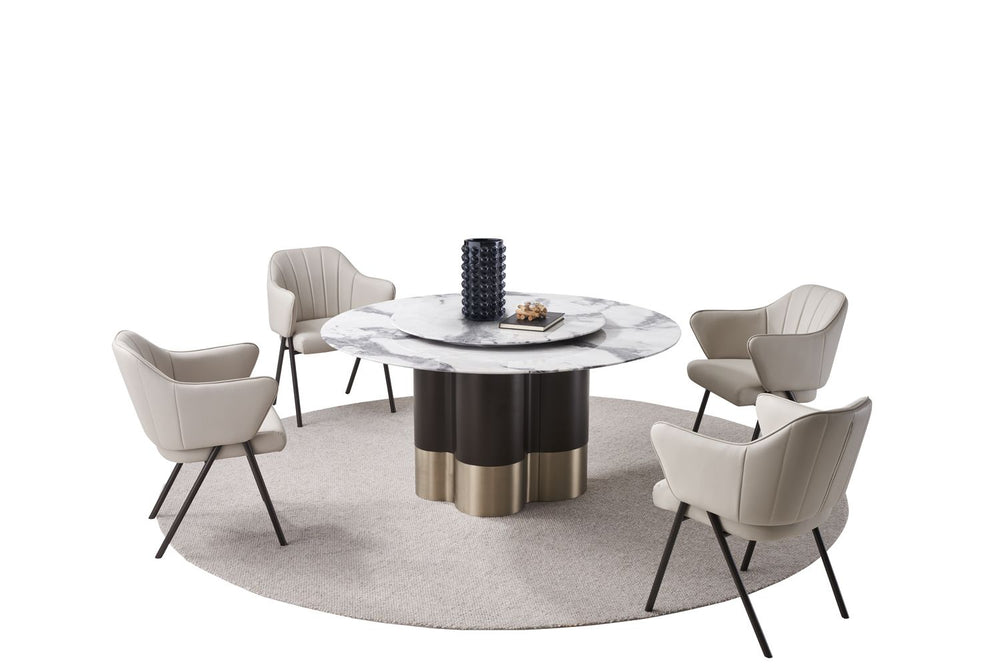 TL-J2192 Marble Dining Table | Modern Round Dining Table