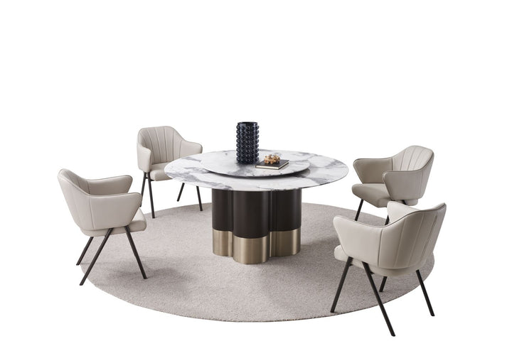 TL-J2192 Marble Dining Table | Modern Round Dining Table
