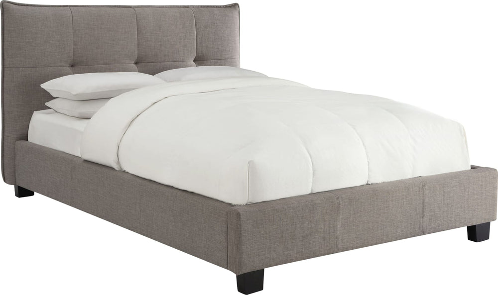 Adona King-Size Upholstered Platform Bed in Dolphin Linen – view 6