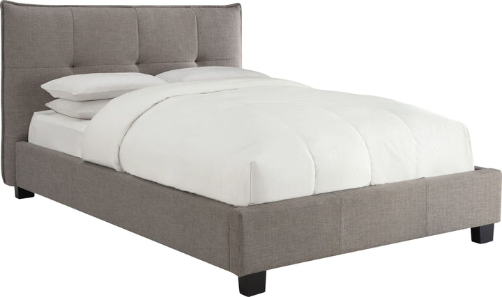 Adona Full-Size Upholstered Platform Bed in Dolphin Linen – view 6