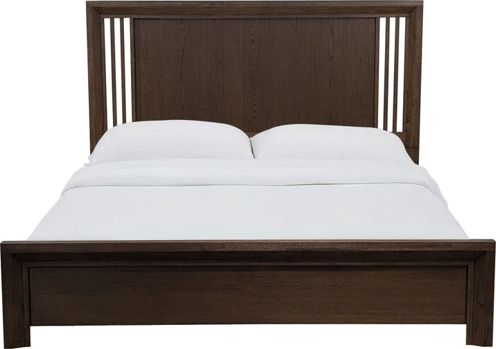 Almont Wd Pnl KG Bed - Brwood – view 2
