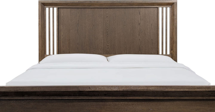 Almont Wd Pnl KG Bed - Brwood – view 3