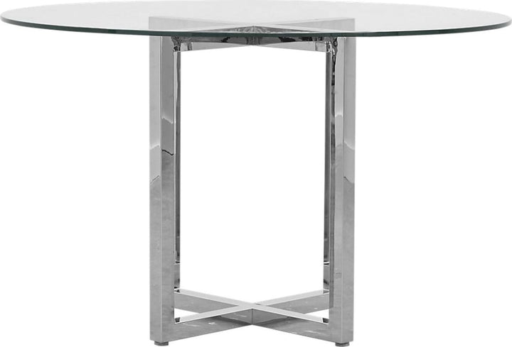 Amalfi 48 inch Round Glass Top Counter Table – view 3