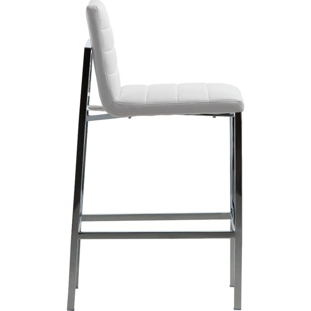 Modus Furniture 1Aa468M Amalfi Metal Back Bar Stool In White